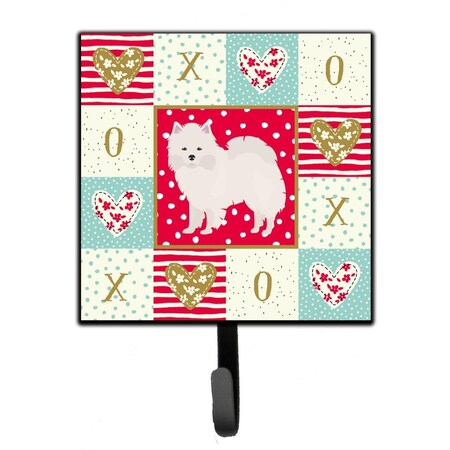 Carolines Treasures 4.25 x 1 x 7 in. American Eskimo Love Leash or Key Holder CK5808SH4